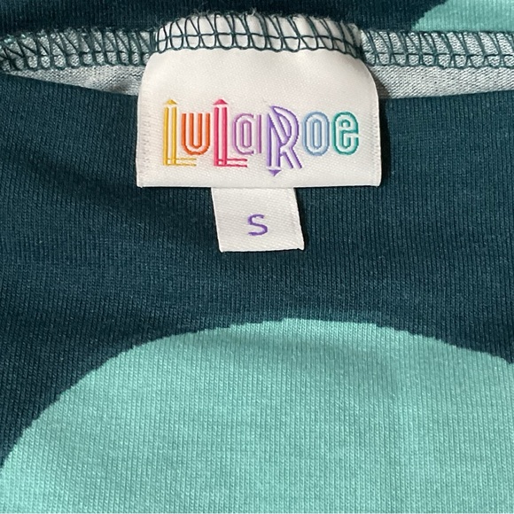 LuLaRoe Teal and Aqua Maxi Skirt - Picture 3 of 7